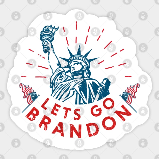 Let's Go Brandon - liberty Sticker by LAKOSH
